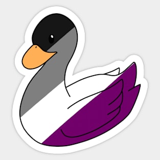 Asexual Duck Sticker